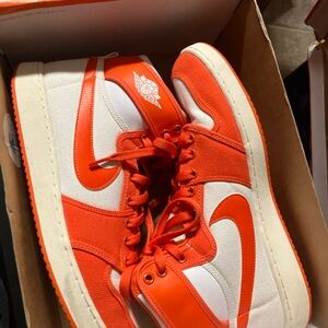 Nike Jordan AJKO size 12.5 High-Top Sneakers in Orange and White